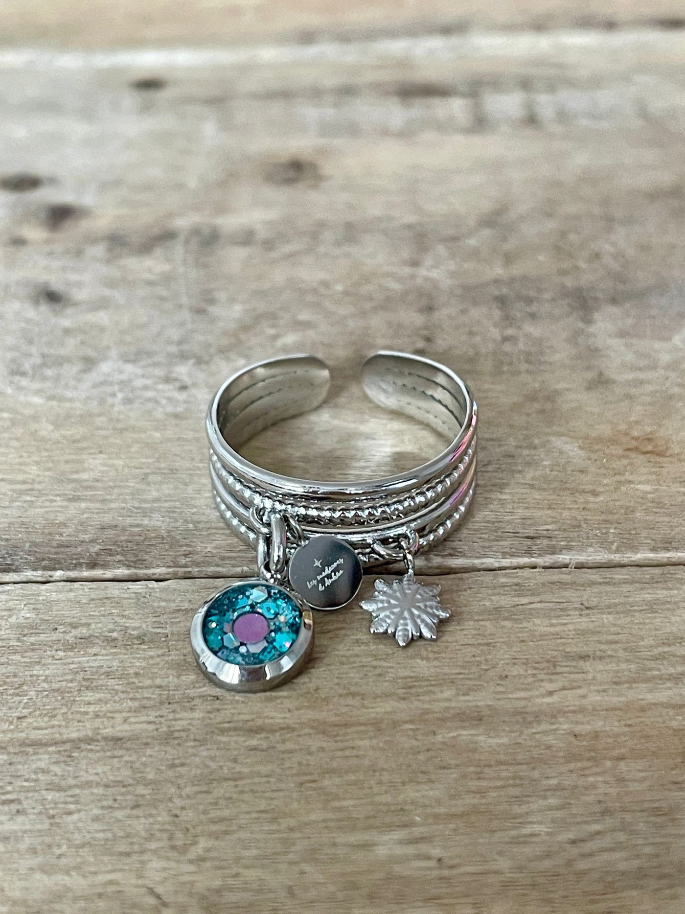 Bague argenté STELLA Spirale négative
