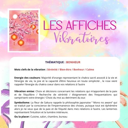 AFFICHE Paix intérieure Jour