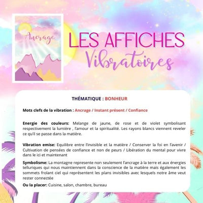 AFFICHE ANCRAGE Montagnes