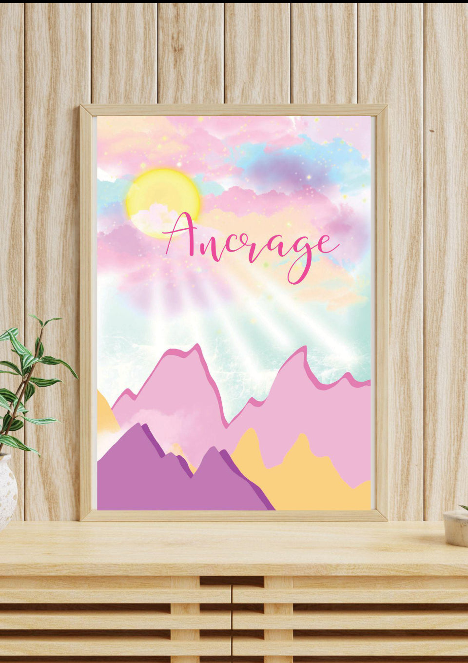 AFFICHE ANCRAGE Montagnes