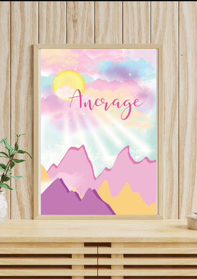 AFFICHE ANCRAGE Montagnes