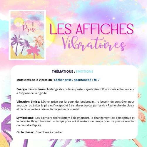 AFFICHE LÂCHER PRISE Palmiers