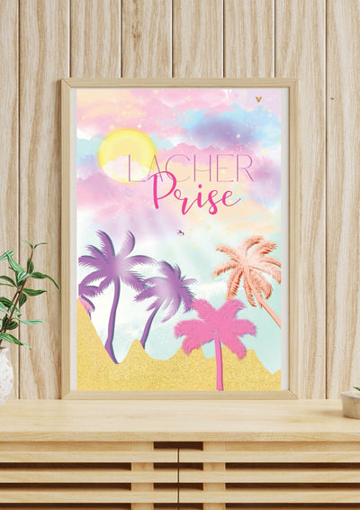 AFFICHE LÂCHER PRISE Palmiers