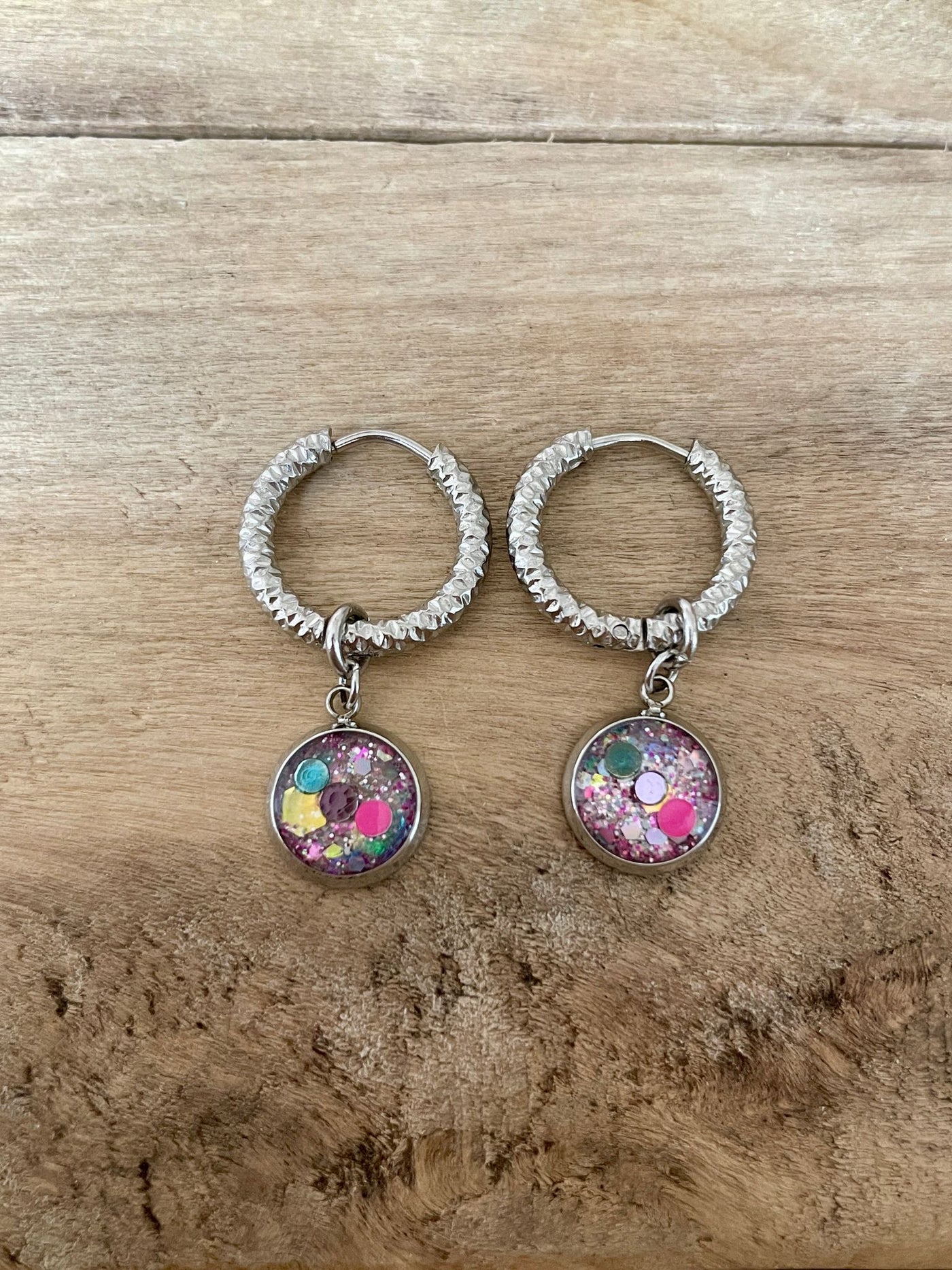 Boucles d'oreilles SANTORINI argentées Abondance