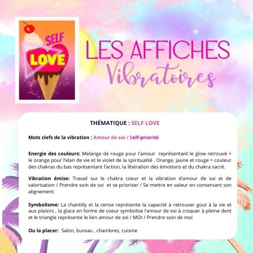 AFFICHE Self love Ice-cream