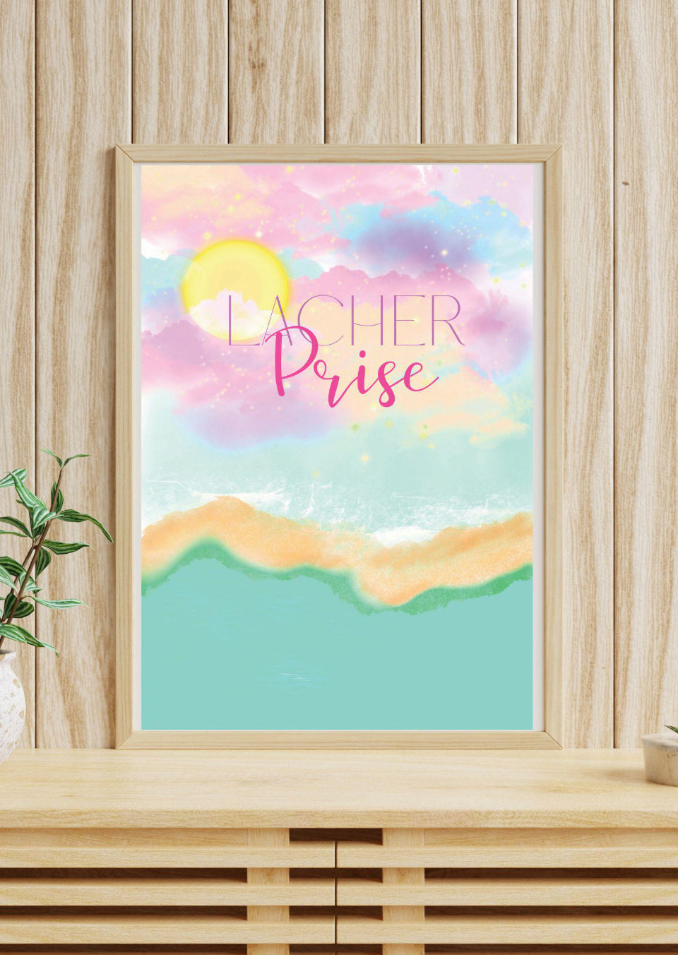 AFFICHE LÂCHER PRISE Océan