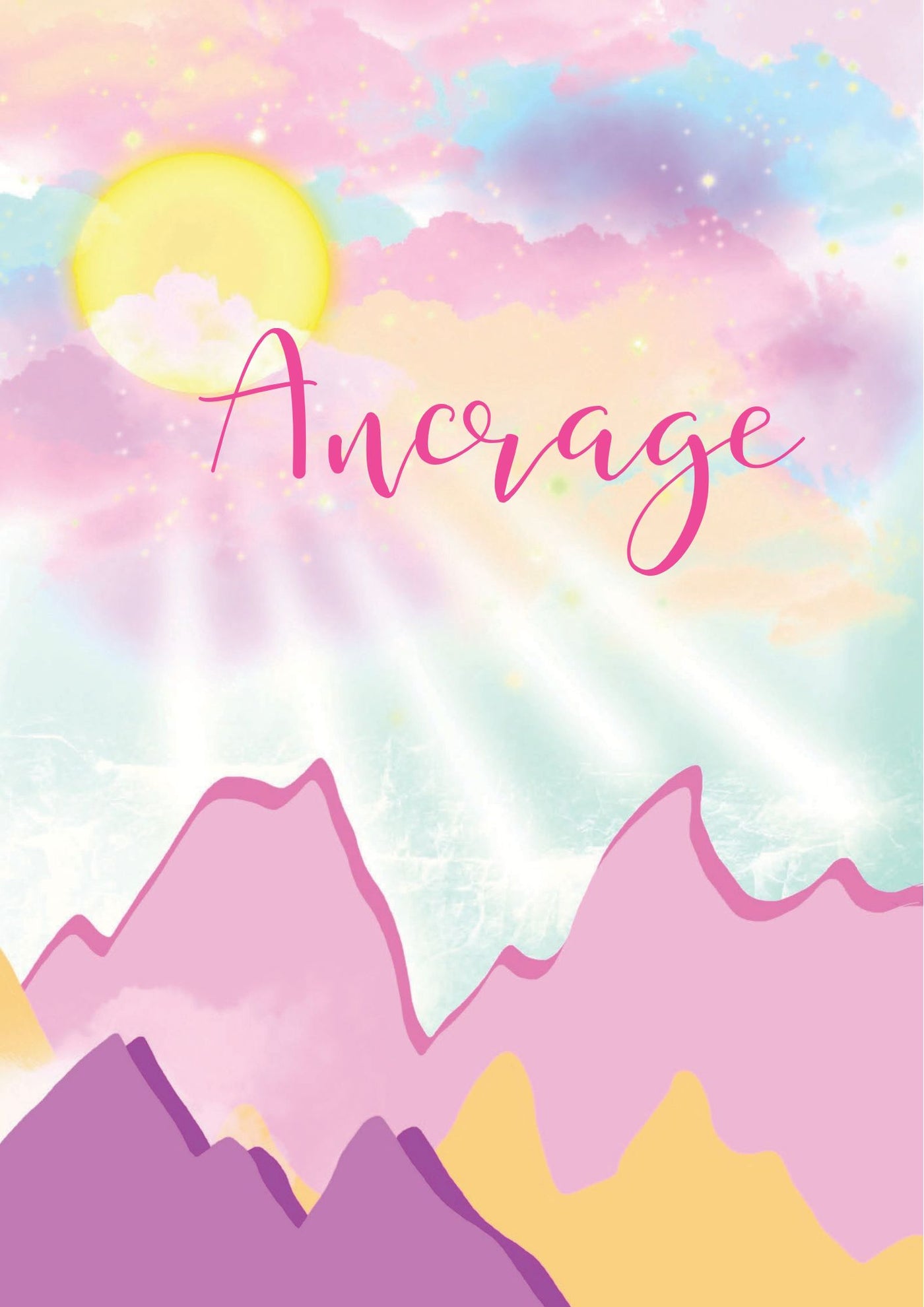 AFFICHE ANCRAGE Montagnes