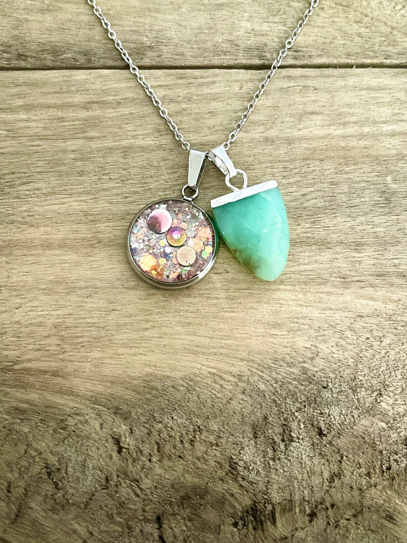Collier simple argenté JADE Alignement mission de vie
