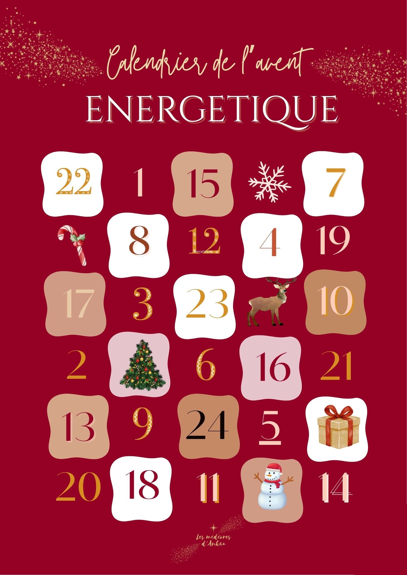 CALENDRIER DE L'AVENT ÉNERGÉTIQUE DIGITAL Edition " FIN DE CYCLE ANNÉE 9"