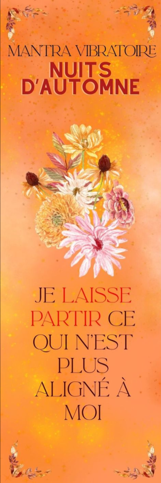 MARQUE-PAGE HOLOGRAPHIQUE NUITS D’AUTOMNE au choix