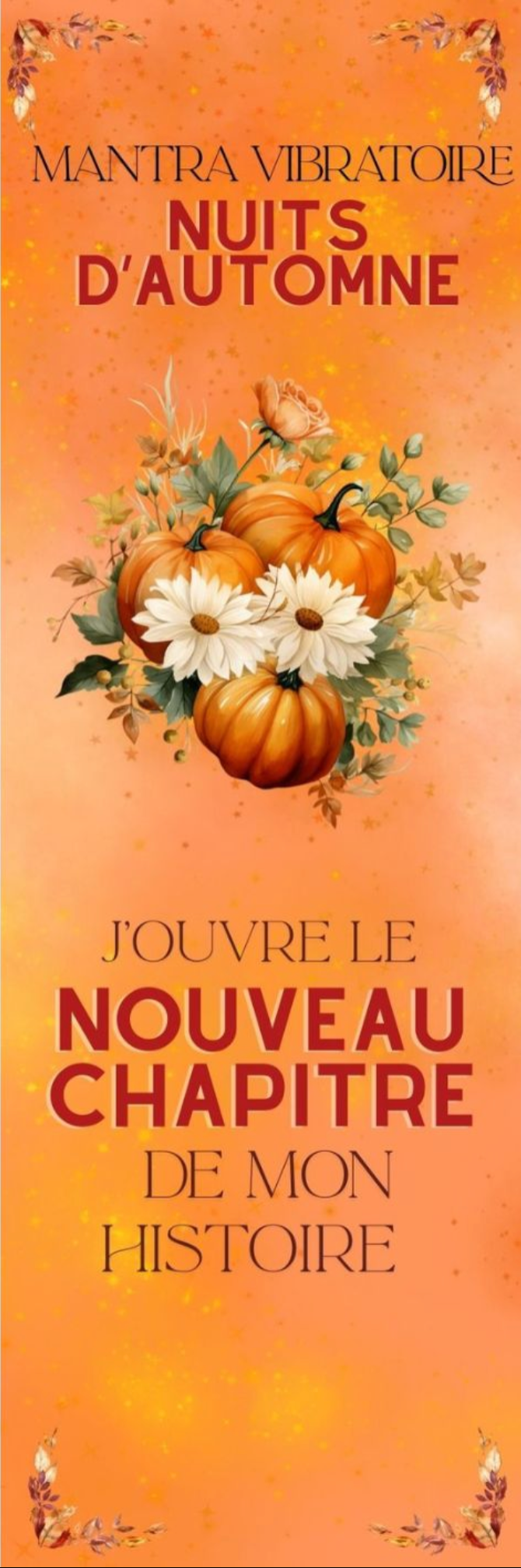 MARQUE-PAGE HOLOGRAPHIQUE NUITS D’AUTOMNE au choix