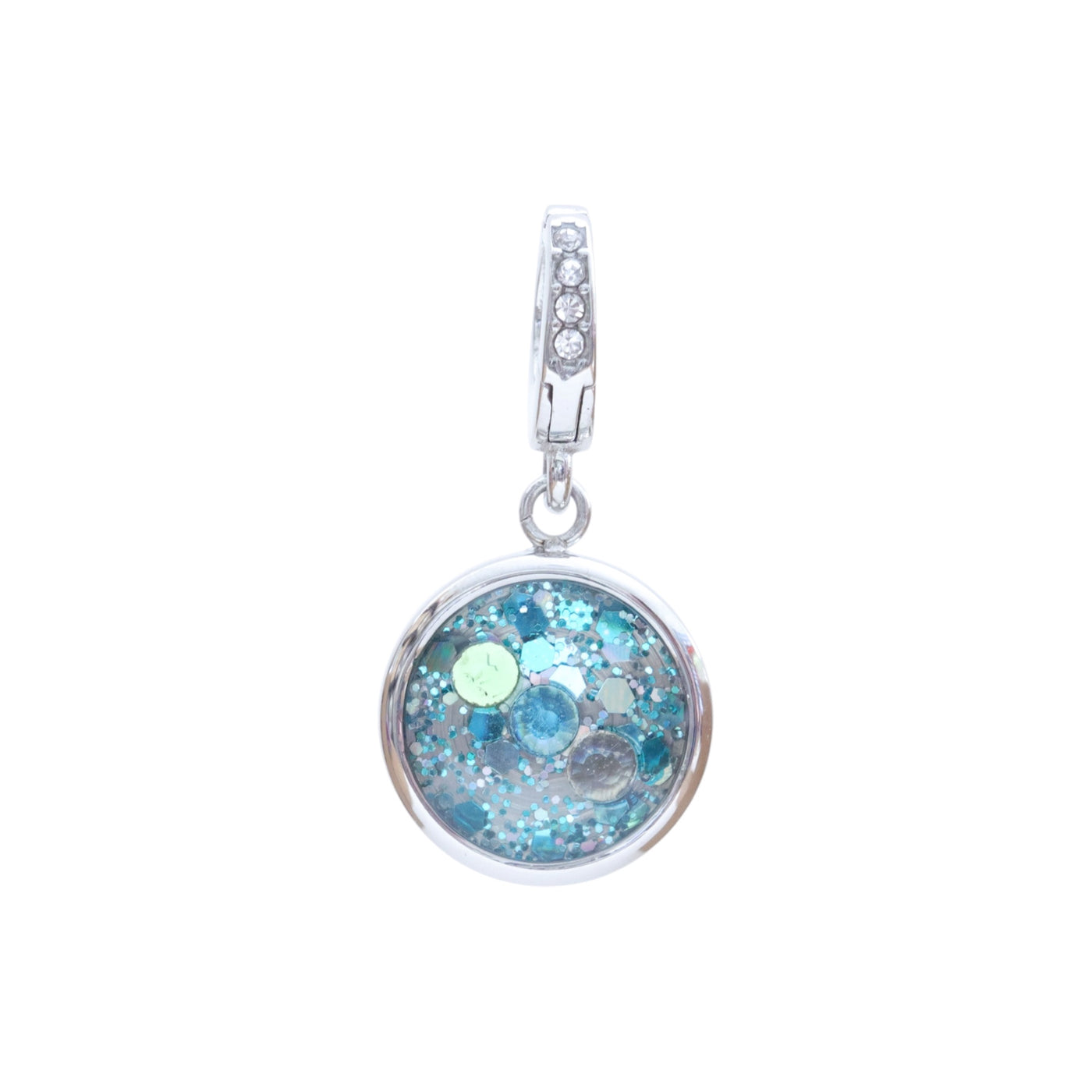 Charm Cristal argenté Angoisses et peurs (vendu sans bracelet)