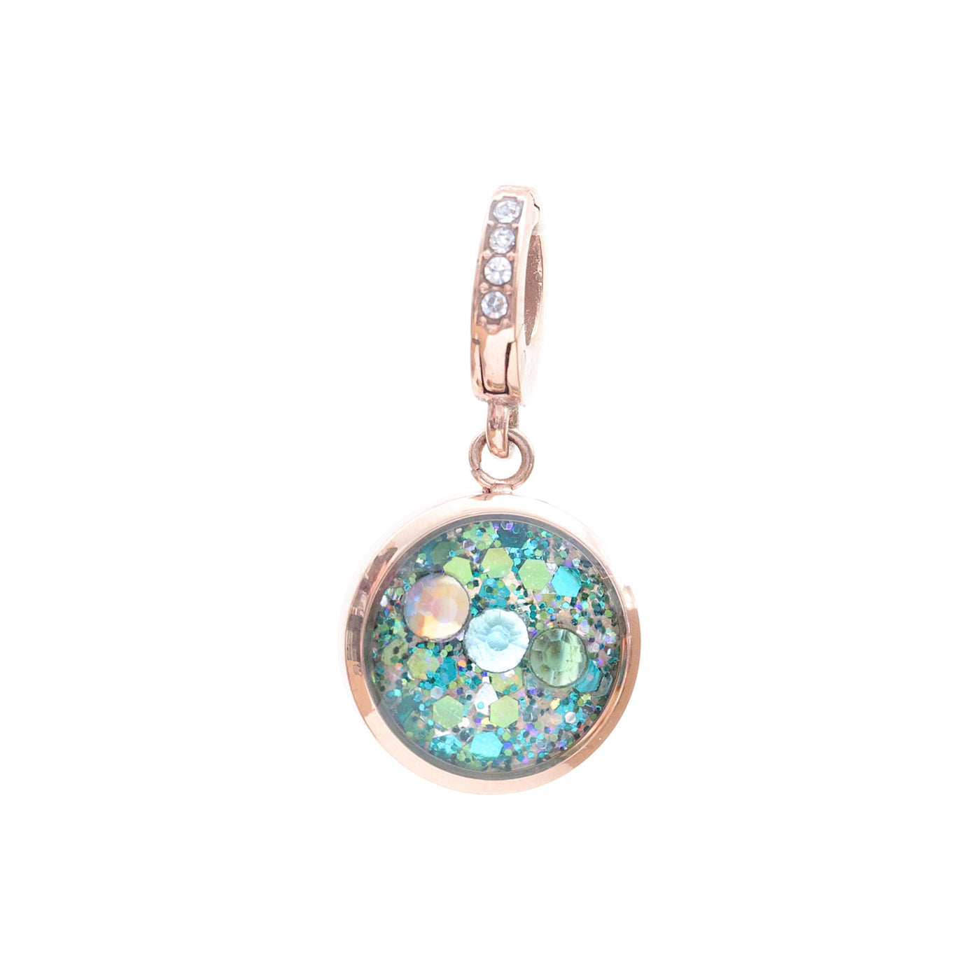 Charm Cristal or rose Amour de soi (vendu sans bracelet)