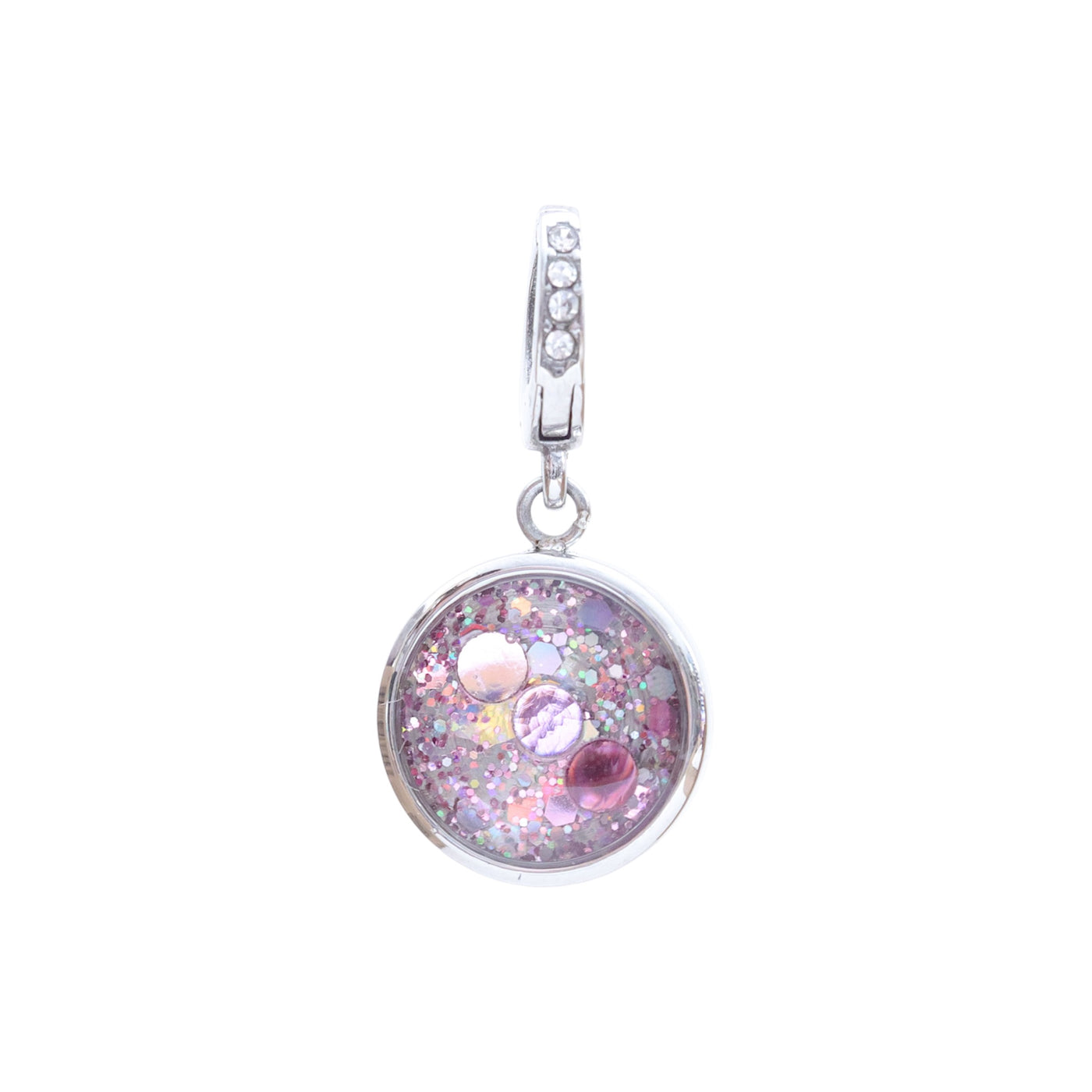 Charm Cristal argenté Amour de soi (vendu sans bracelet)