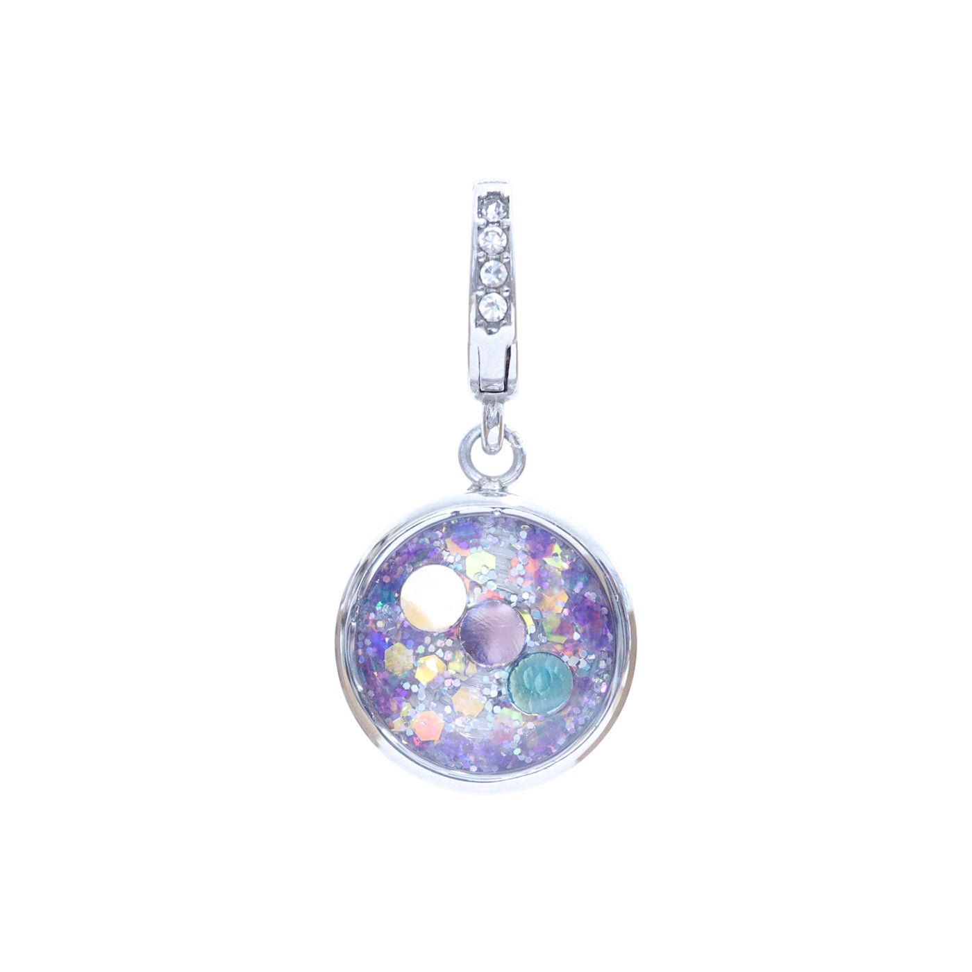 Charm Cristal argenté Evole (vendu sans bracelet)