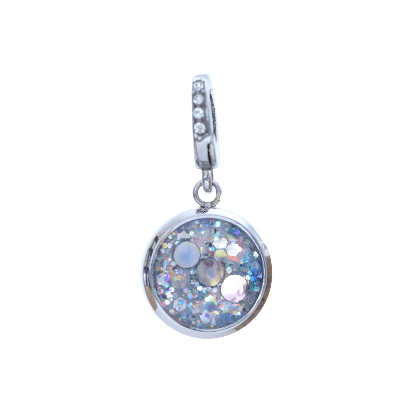 Charm Cristal argenté Confiance en soi (vendu sans bracelet)