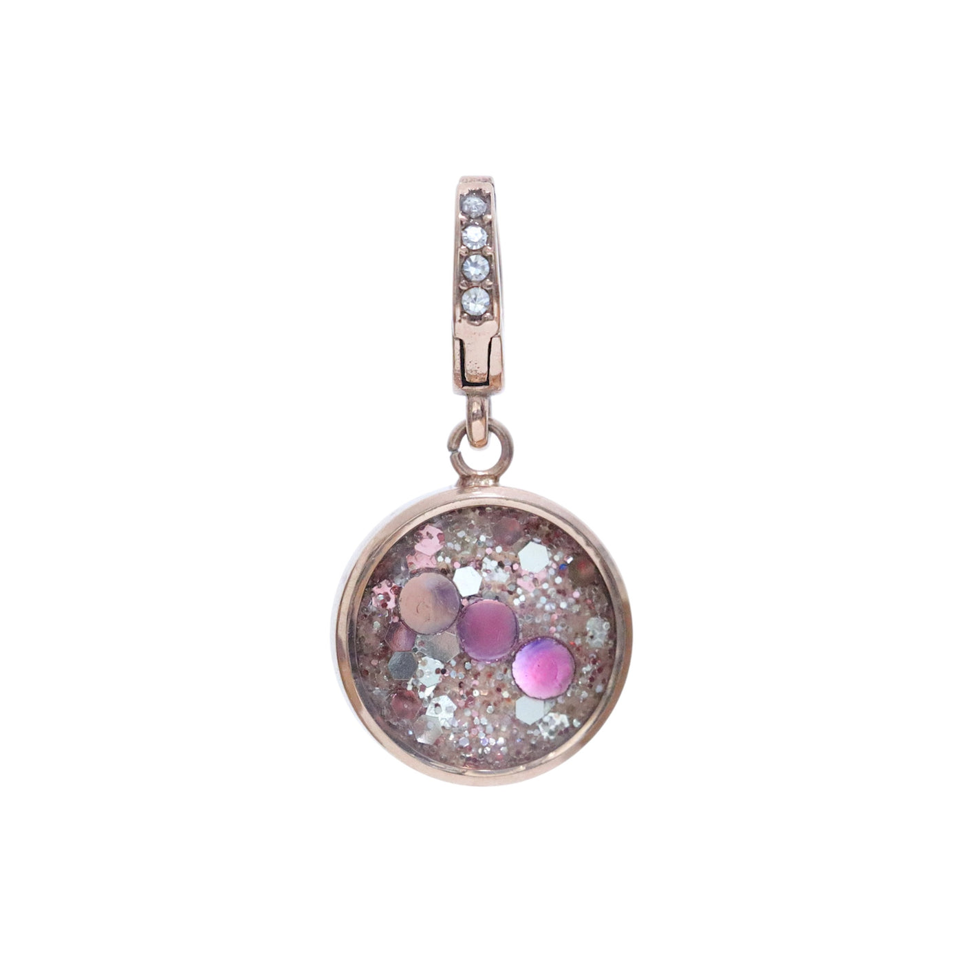 Charm Cristal or rose Vibration (vendu sans bracelet)