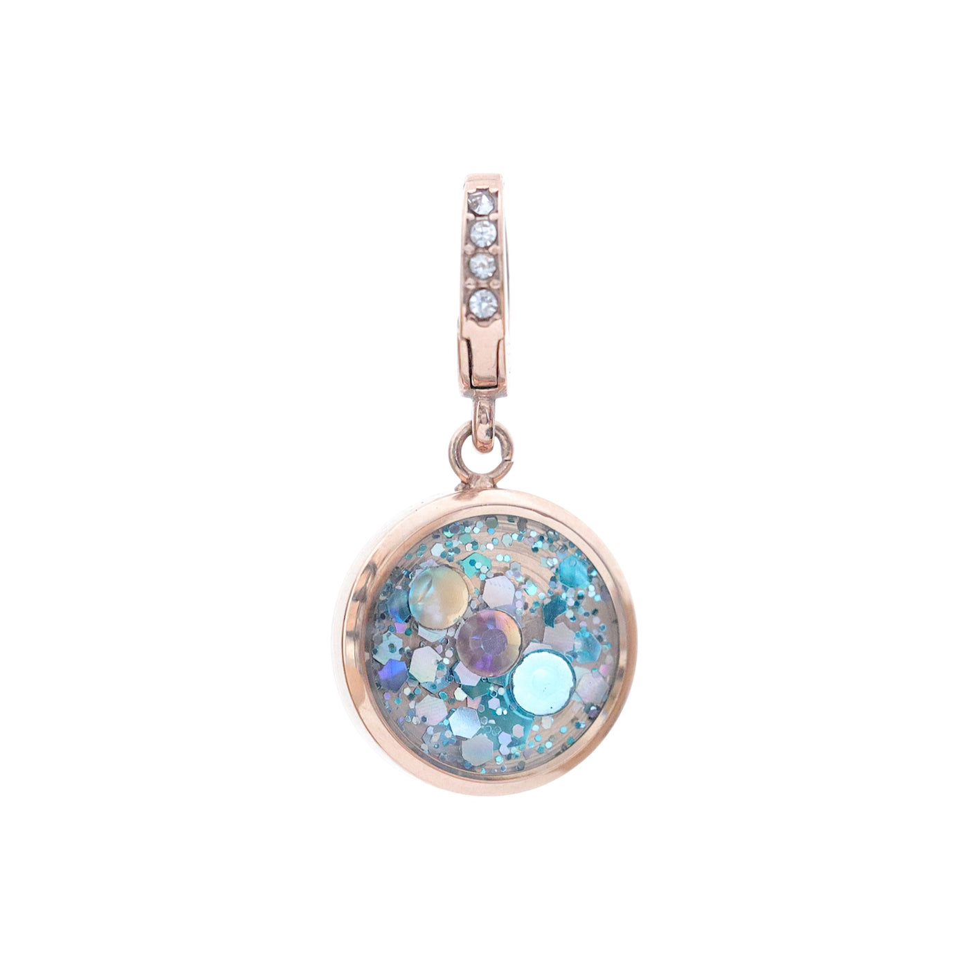 Charm Cristal or rose Ras le bol (vendu sans bracelet)