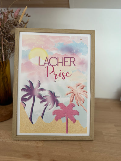 AFFICHE LÂCHER PRISE Palmiers