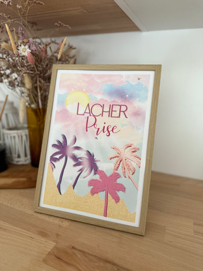 AFFICHE LÂCHER PRISE Palmiers