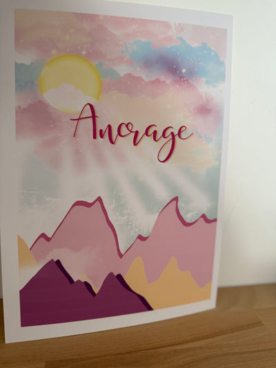 AFFICHE ANCRAGE Montagnes
