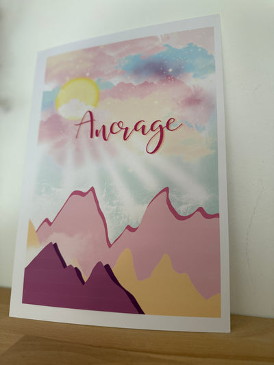 AFFICHE ANCRAGE Montagnes