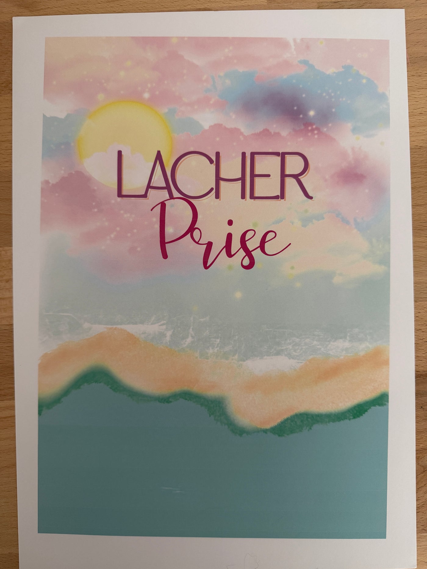 AFFICHE LÂCHER PRISE Océan