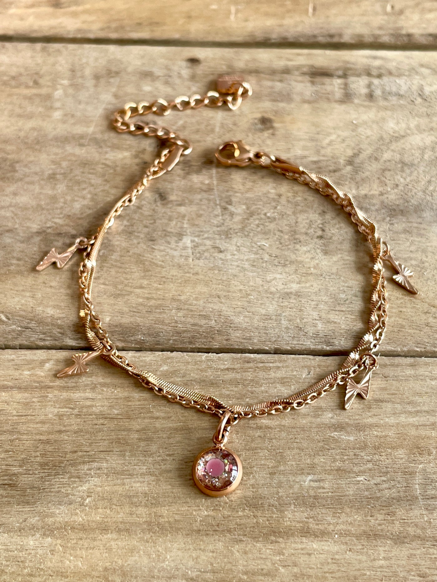 Bracelet or rose ECLAIR Apaisement des émotions