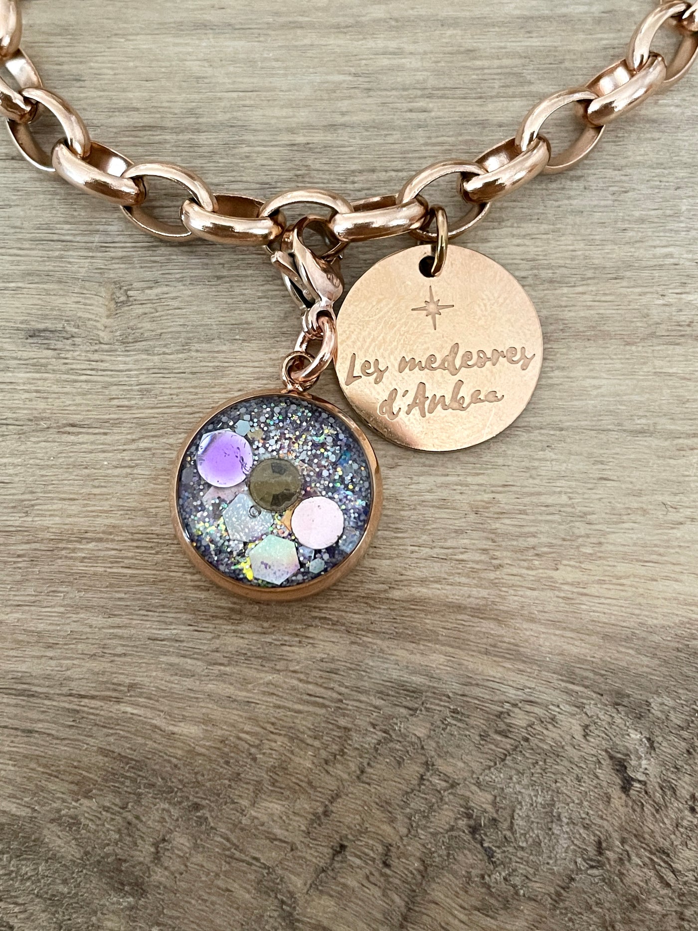 Rose gold charm Calming emotions (charm sold alone)