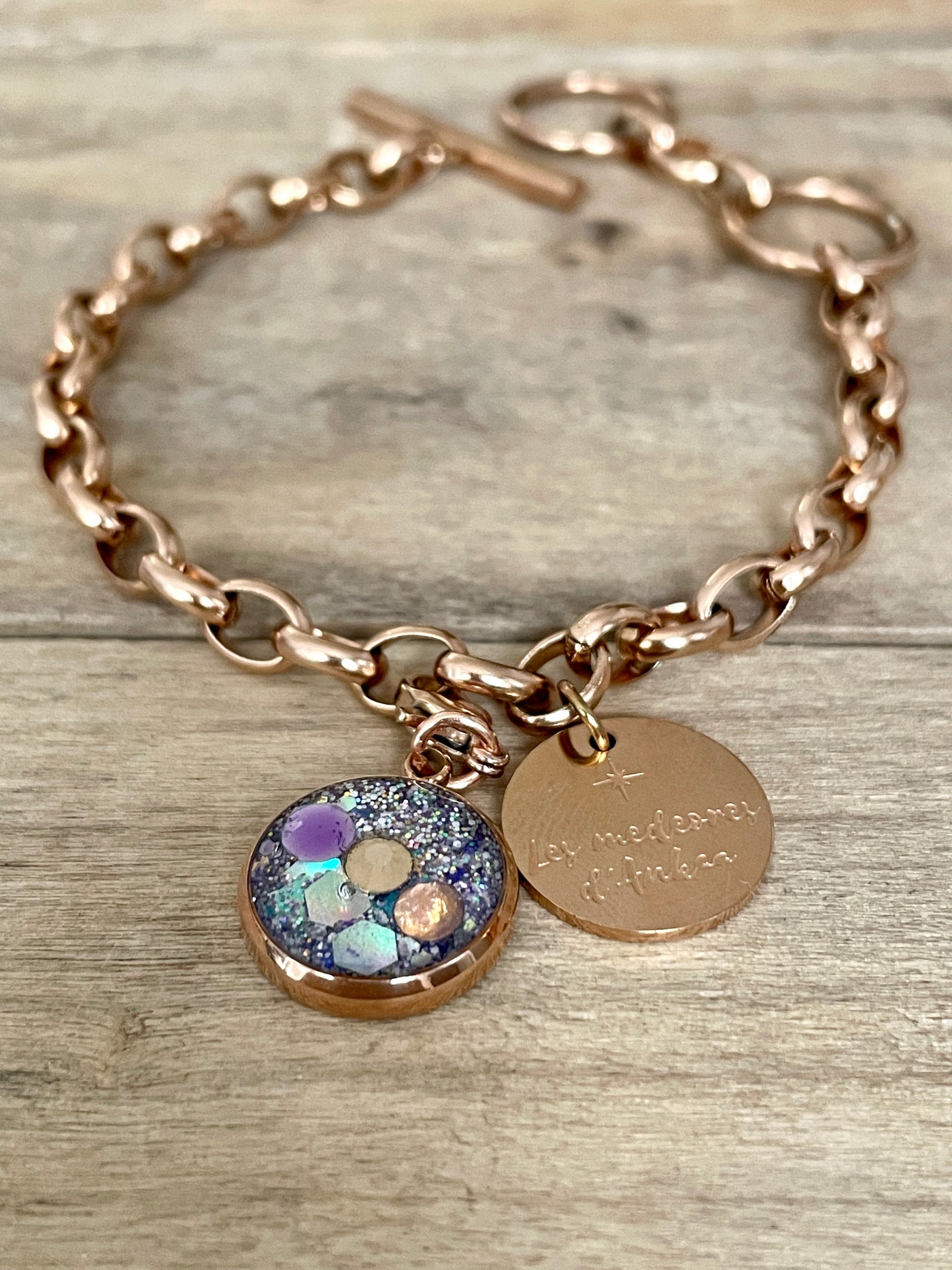 Rose gold charm Calming emotions (charm sold alone)