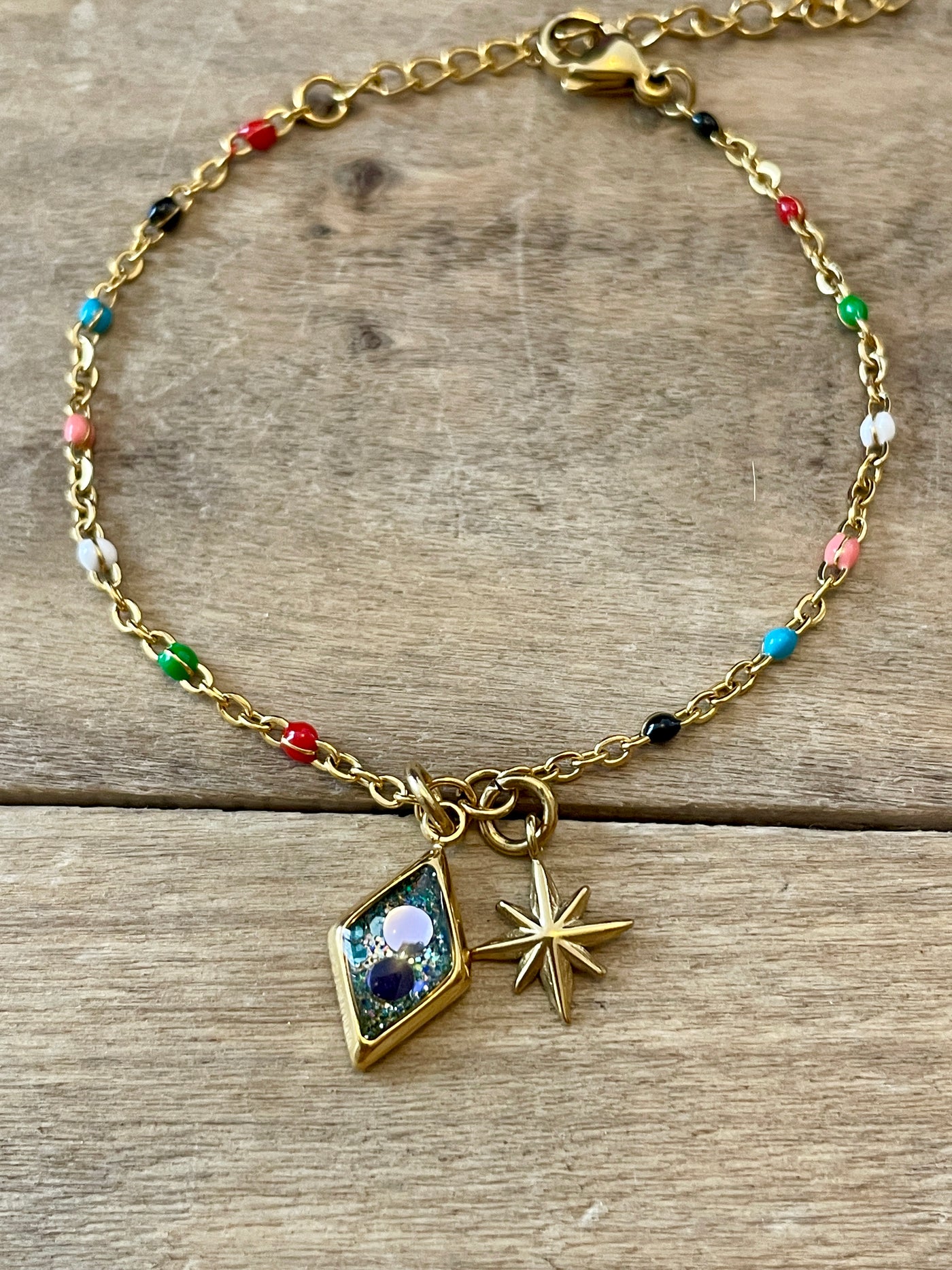 SANTA-FÉ golden bracelet Unblocking the 3rd eye