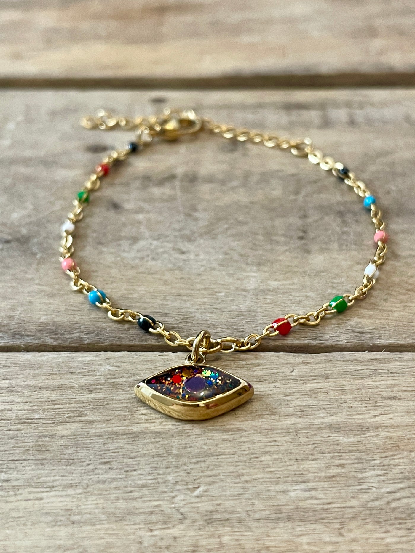 SANTA-FÉ golden bracelet Unblocking the 3rd eye