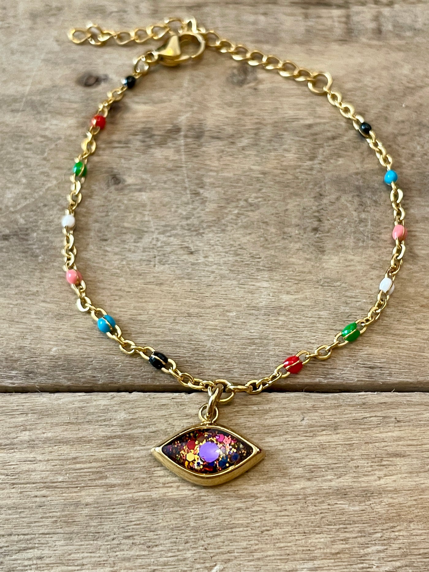 SANTA-FÉ golden bracelet Unblocking the 3rd eye