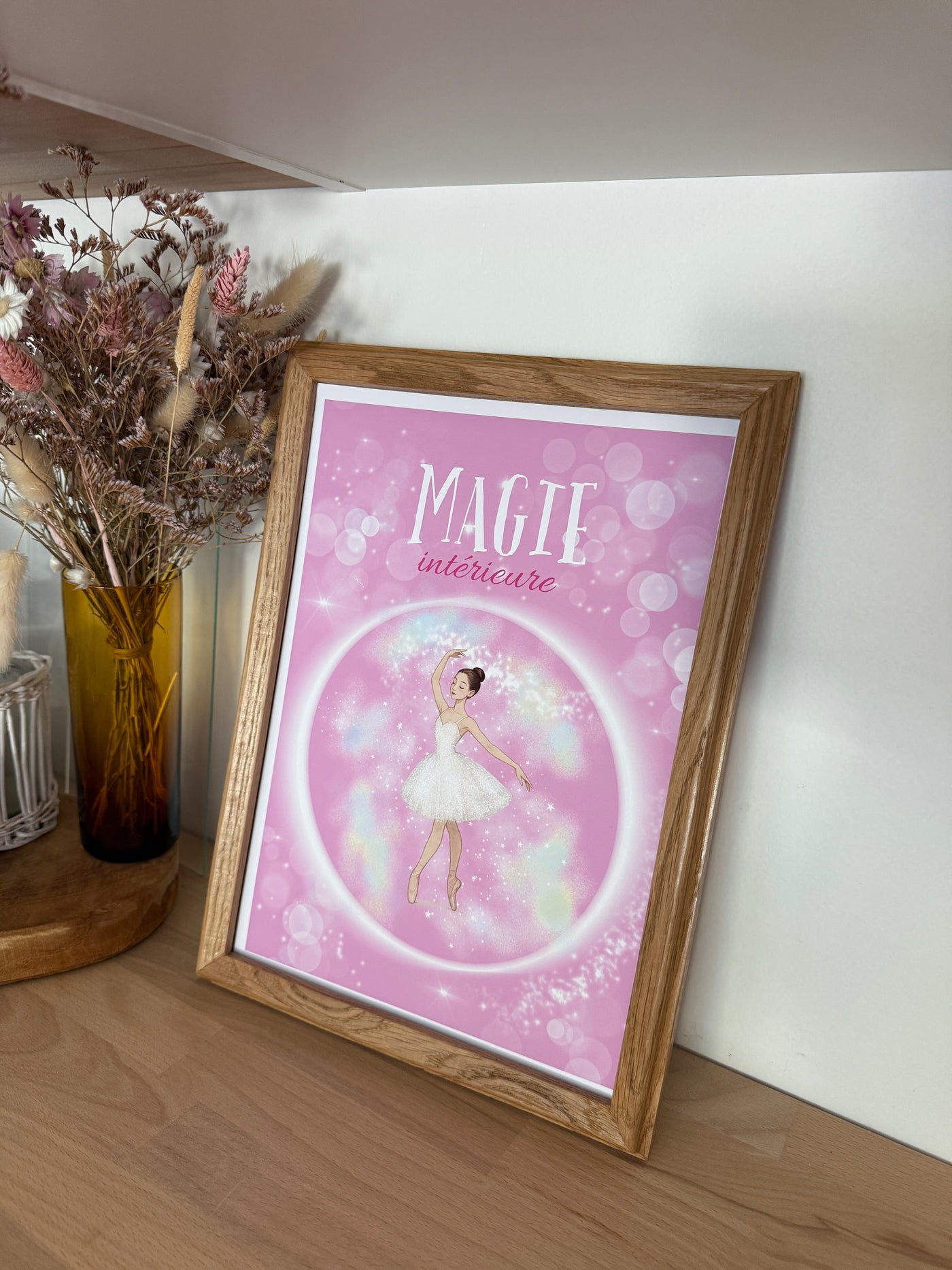 AFFICHE Magie intérieure Bubble rose