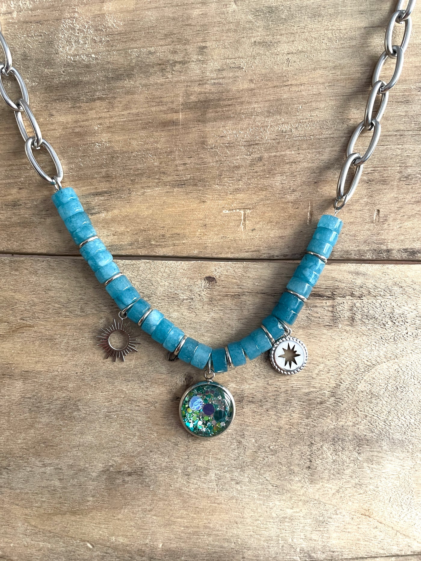 HONOLULU Apatite Abundance silver necklace