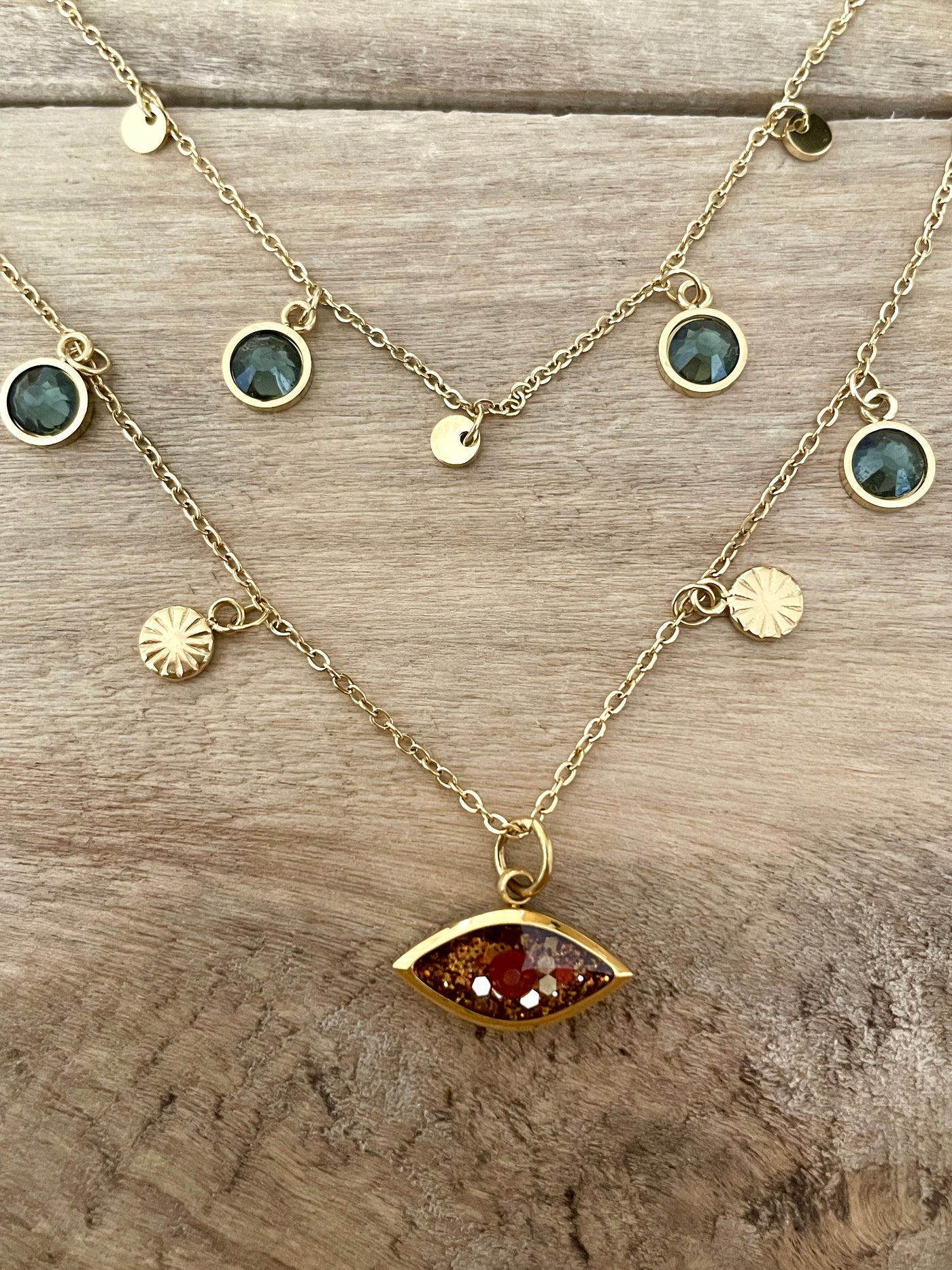 Gold HEPBURN Throat Chakra Necklace