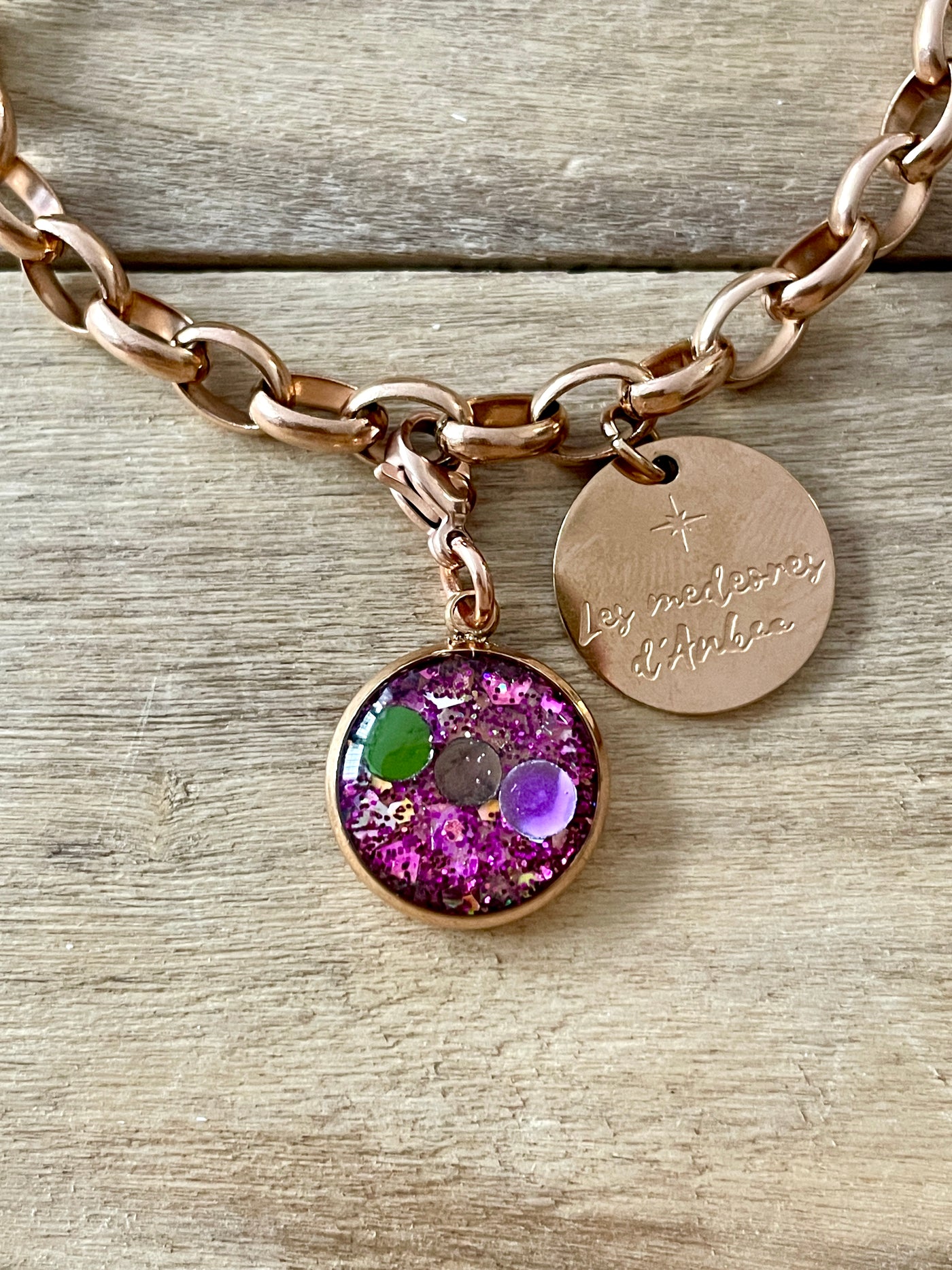 Medeore rose gold charm Wound of the soul: Abandonment (charm sold alone)