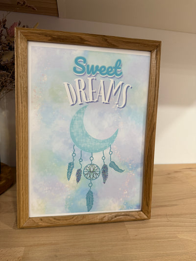 AFFICHE sweet dreams blue night