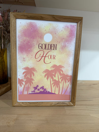 AFFICHE Golden hour Sunset