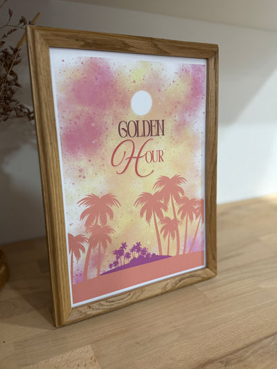 AFFICHE Golden hour Sunset