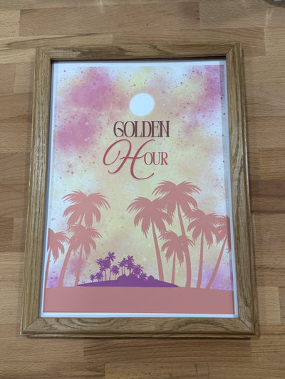 AFFICHE Golden hour Sunset