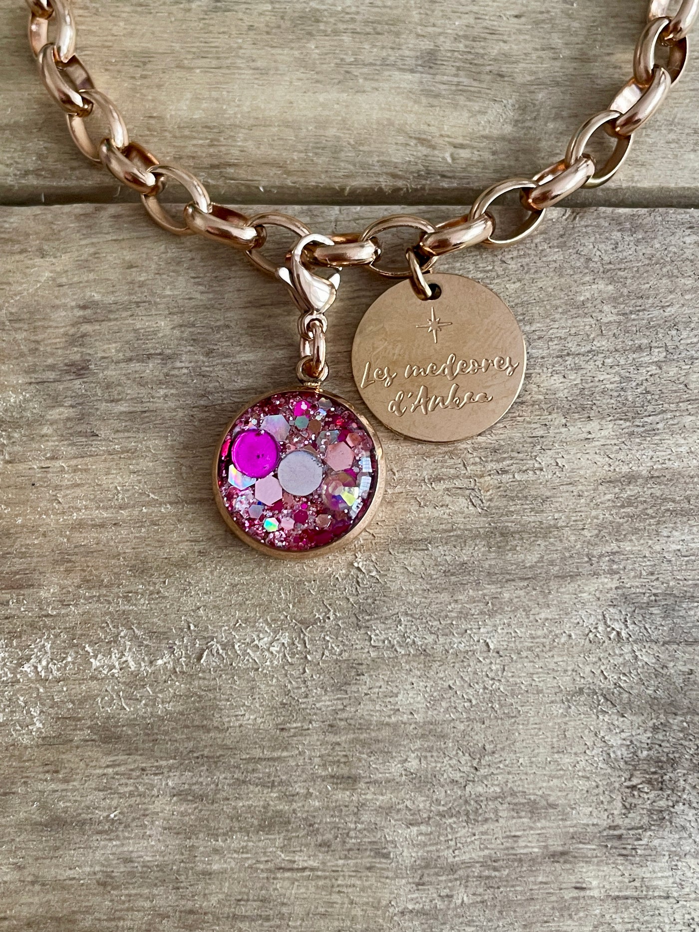 Medeore rose gold charm CLEANING THE PLEXUS (charm sold alone)