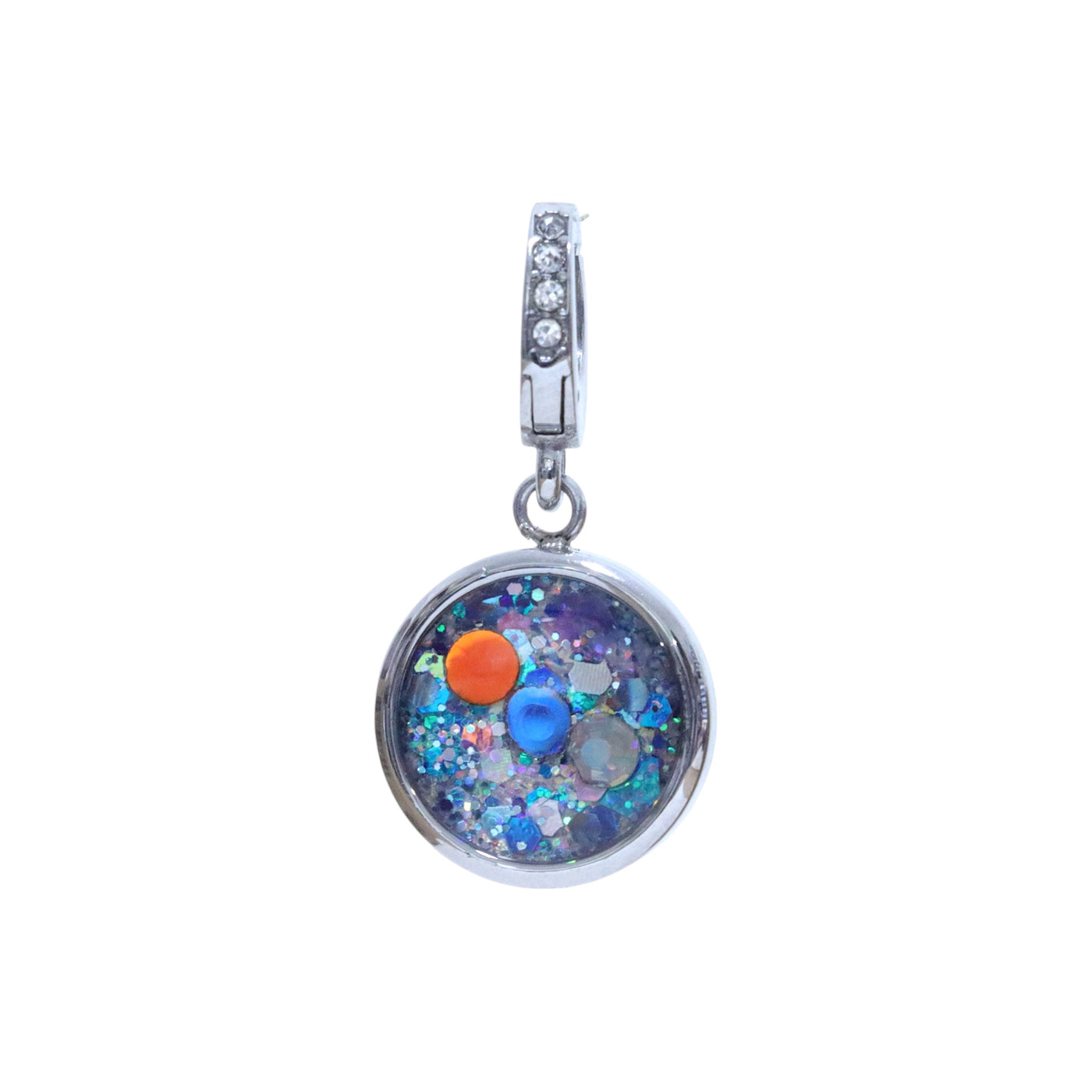 Charm Cristal argenté Hypersensibilité (vendu sans bracelet)