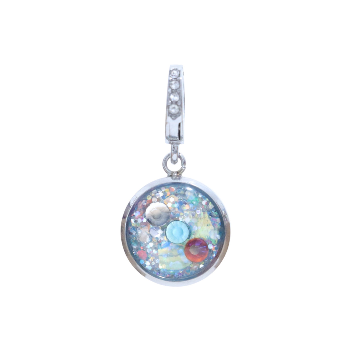 Charm Cristal argenté Ocean(vendu sans bracelet)