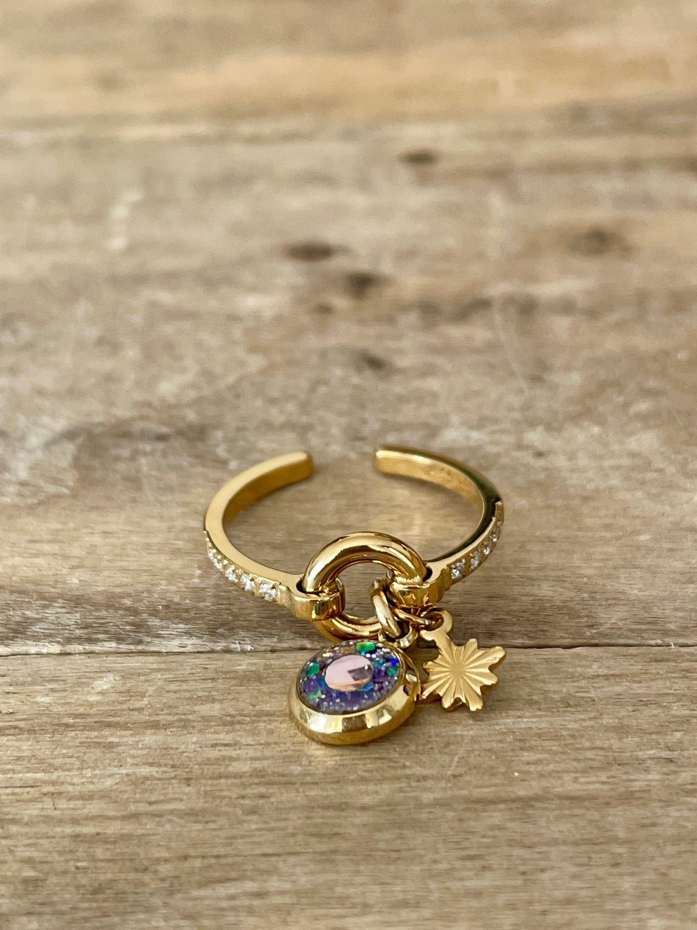 Bague doré AURORA Choc émotionnel