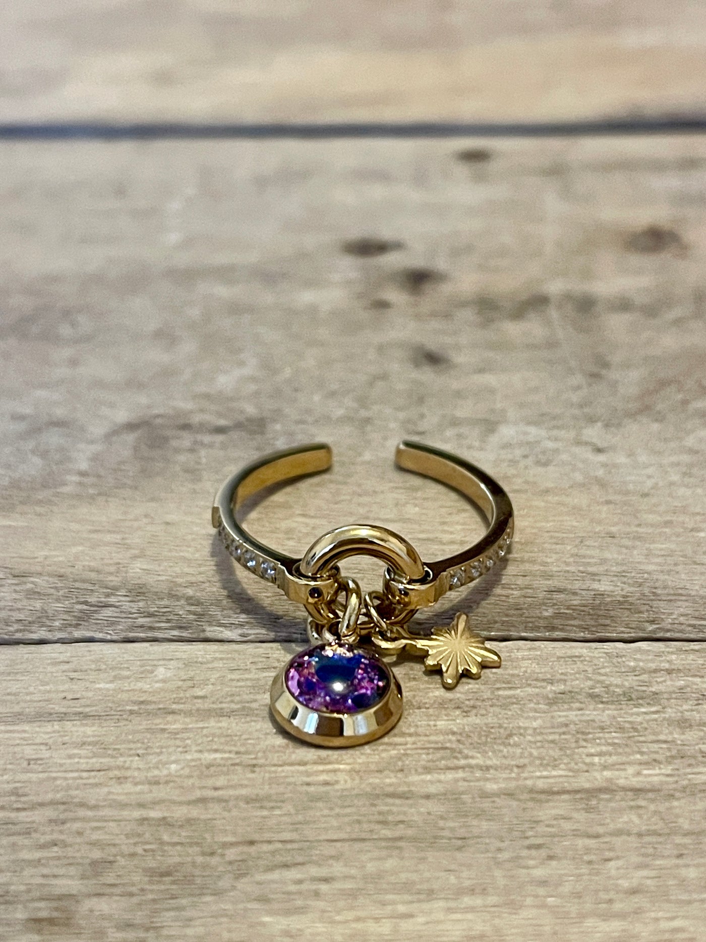 Bague doré AURORA Océan