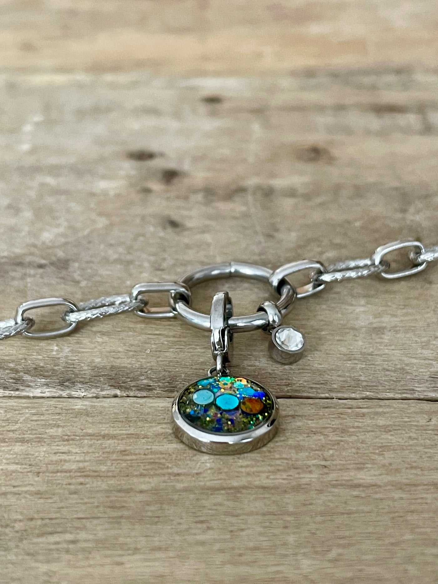 Charm argenté Angoisses et peurs (vendu sans bracelet)