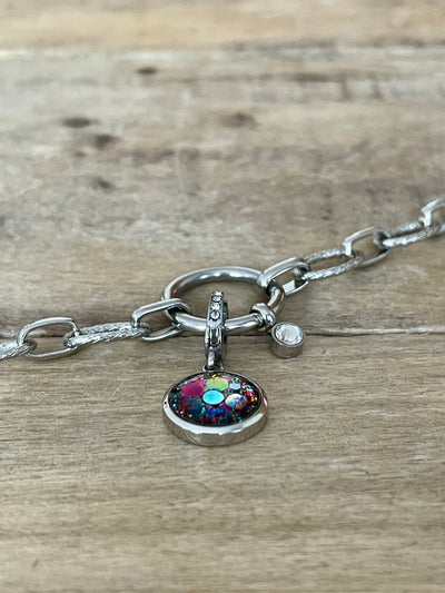 Charm Cristal argenté Féminin sacré (vendu sans bracelet)