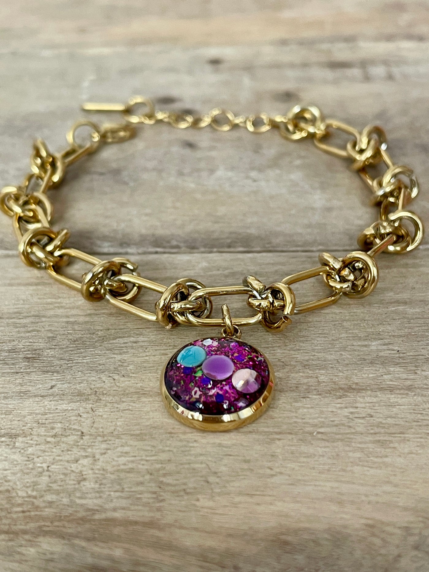 Bracelet doré ALCATRAZ Kilos émotionnels