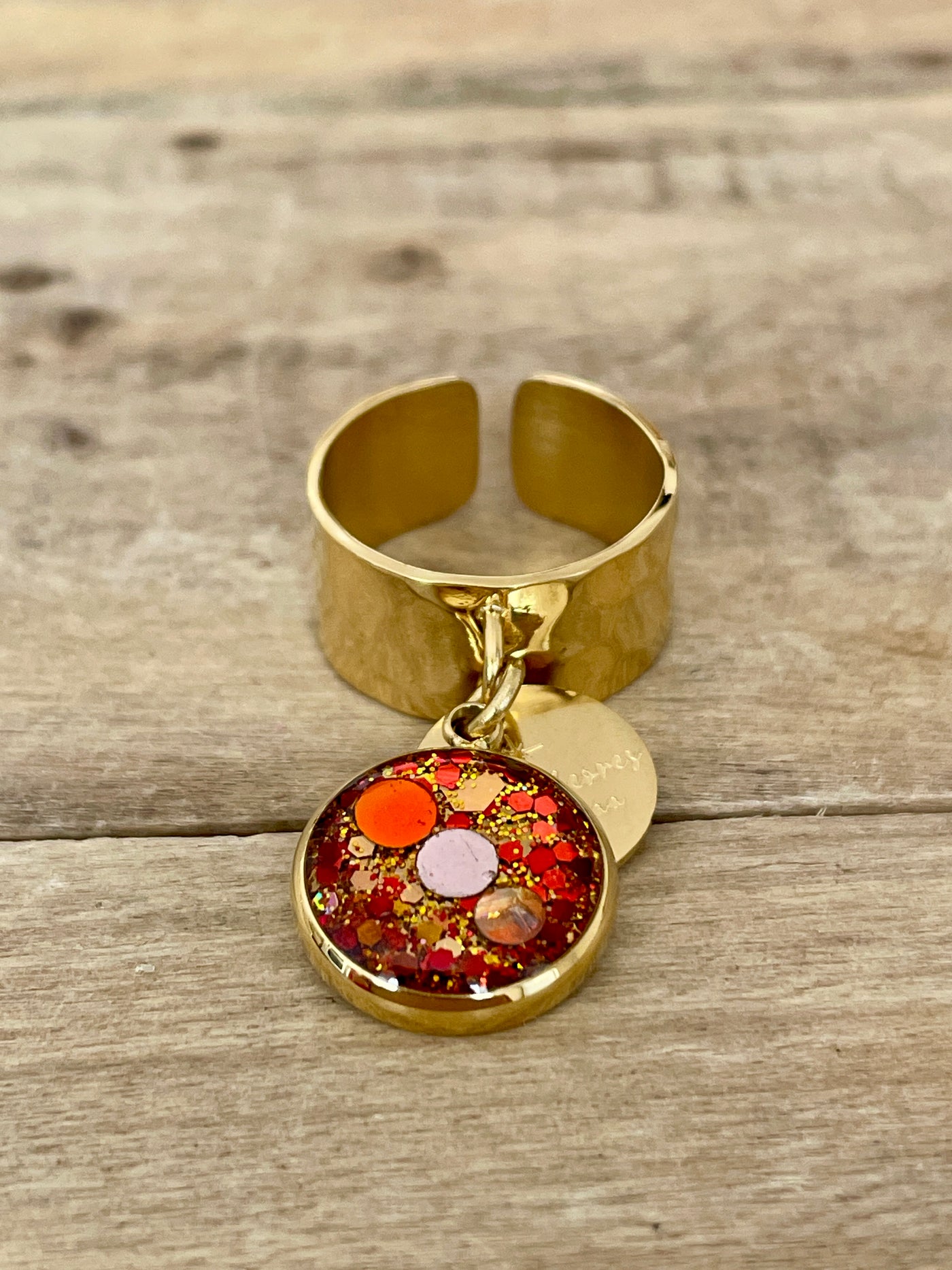 Bague dorée GEORGIA Kilos émotionnels